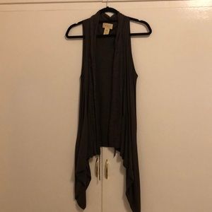 Shea Open Sleeveless Vest - Cashmere